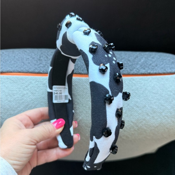 Brianna Cannon Accessories - Brianna Cannon Kids Black and White Beaded Headband